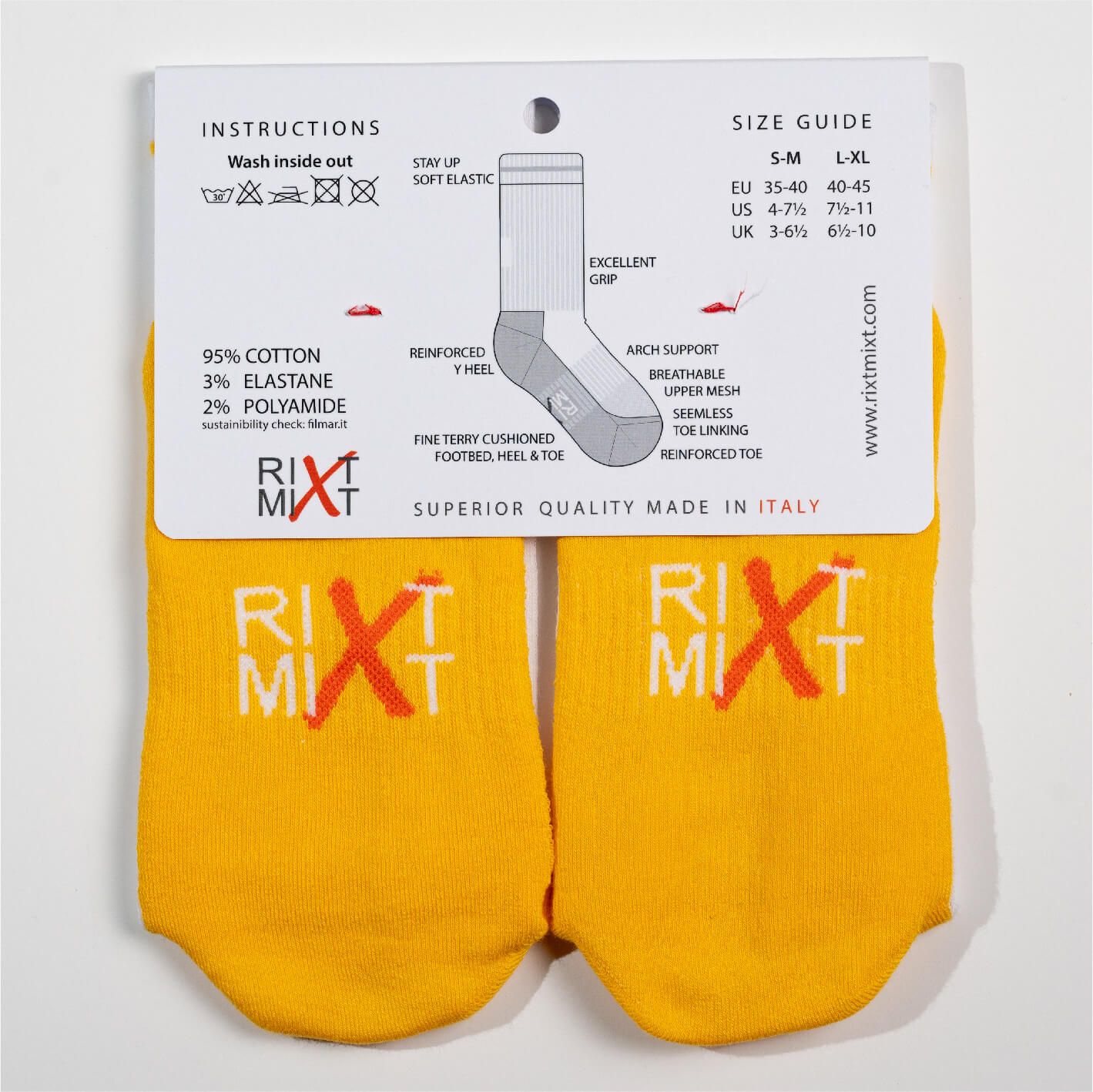 Packaged sunny socks back